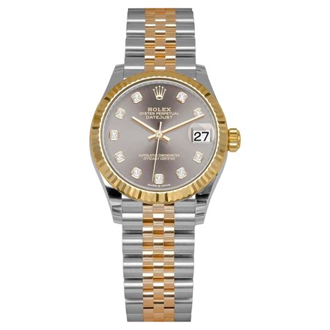 rolex donna acciaio e oro quadrante blu|oro oro bianco 36 mm donna.